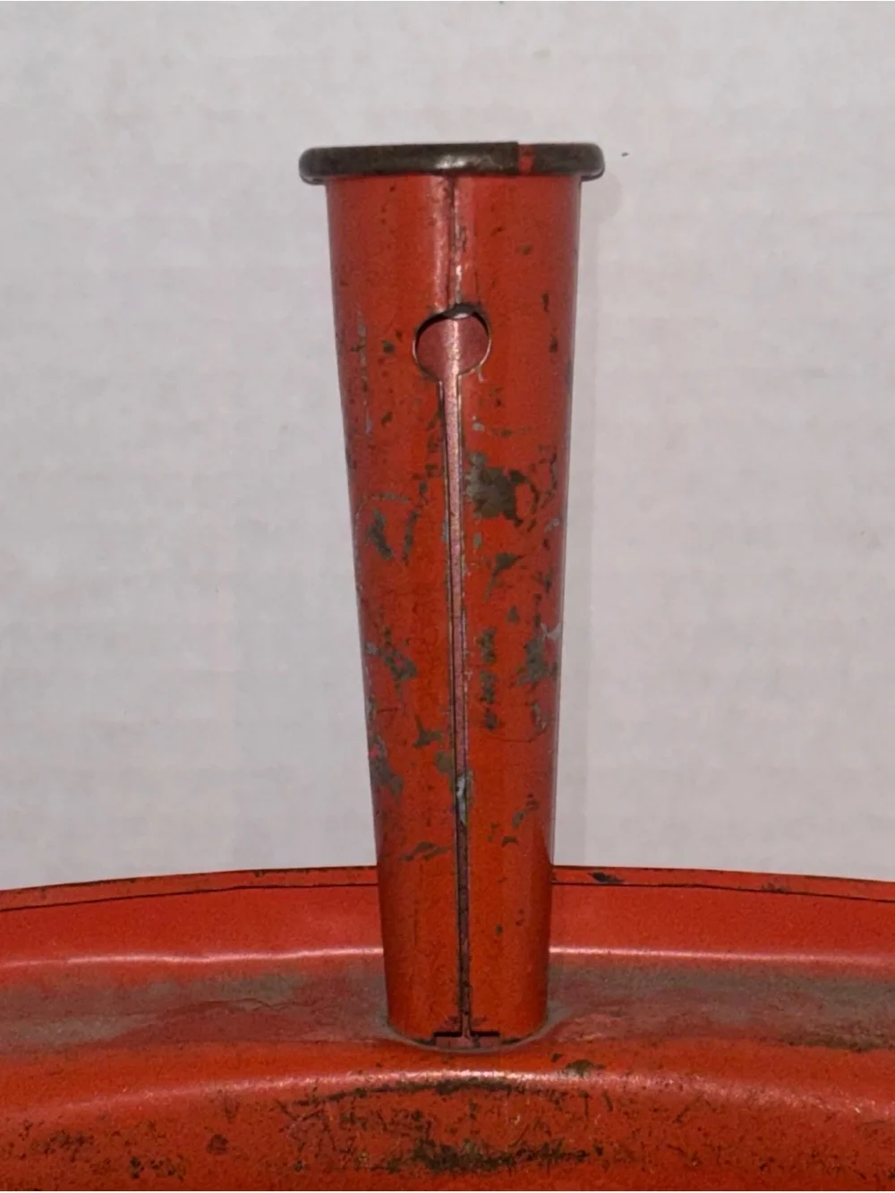 Vintage Red Metal Wall-Mount Dustpan Decor JV Reed MCM decor